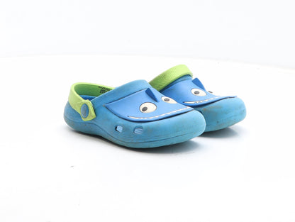 Preworn Boys Blue Synthetic Slider Casual UK 9