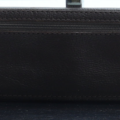 Preworn Mens Brown Leather Wallet
