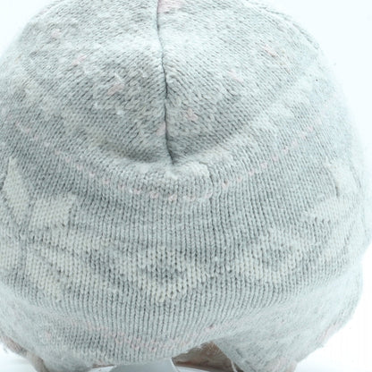 Primark Girls Grey Fair Isle Acrylic Winter Hat Size S
