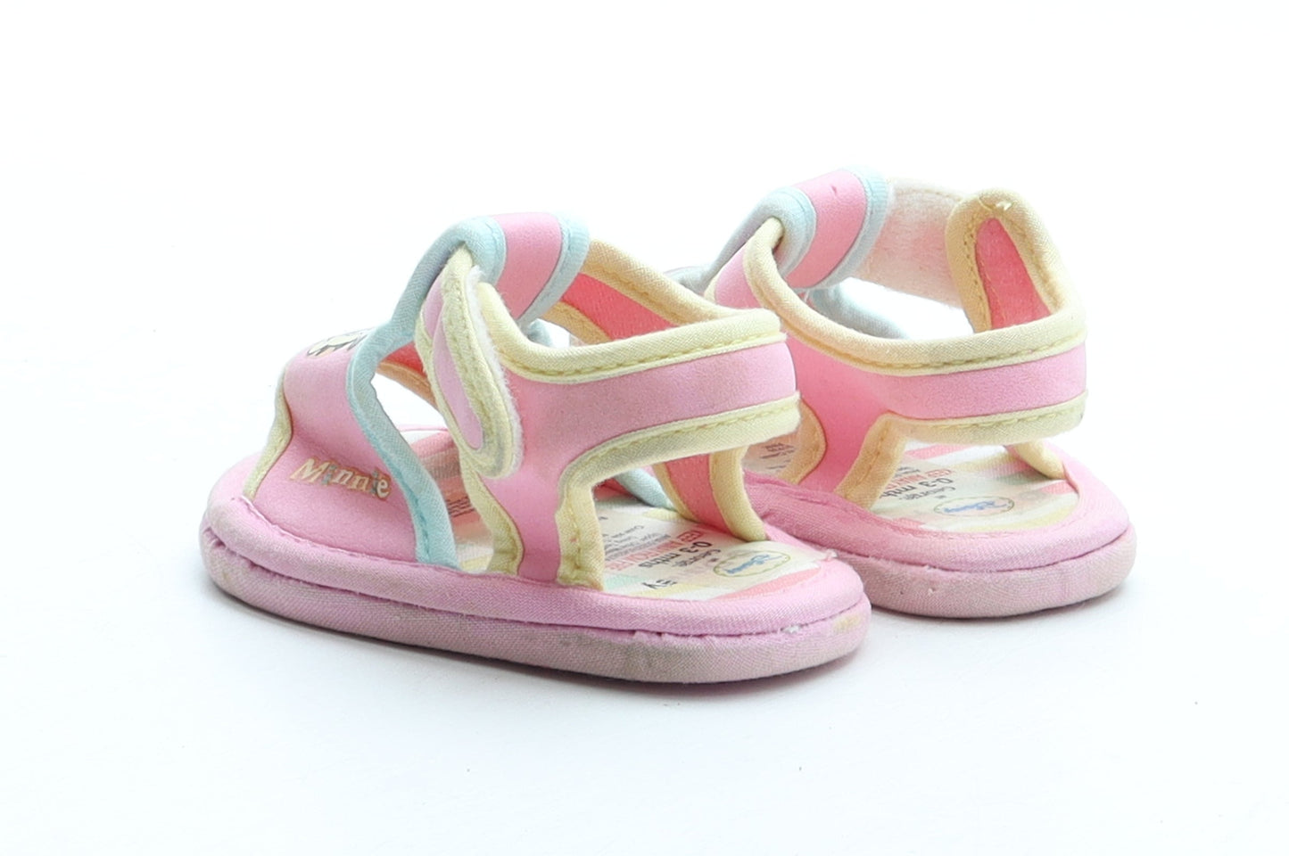 George Girls Pink Polyester Fisherman Flat UK 0-6 Months - Minnie Mouse