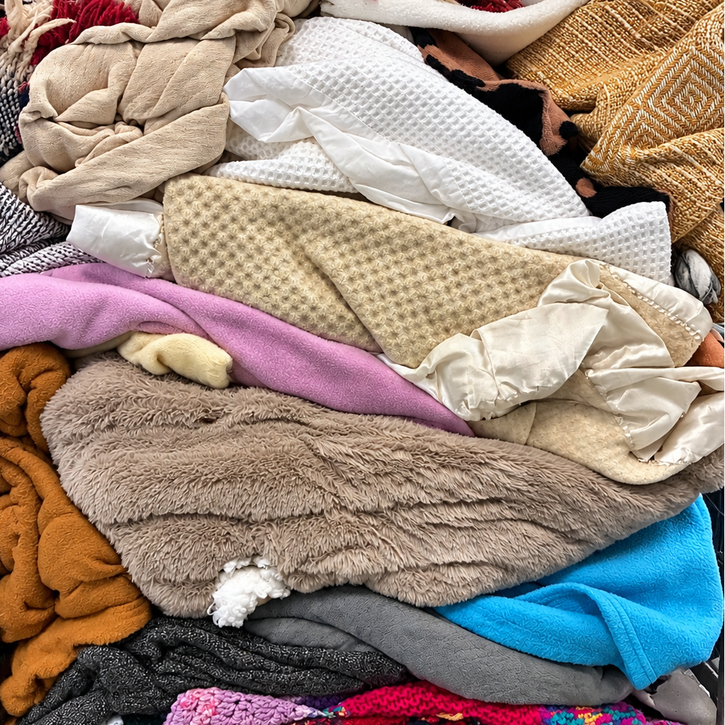 Mixed Preloved Fabric for Craft Upcycling - 5 Pack for Resellers