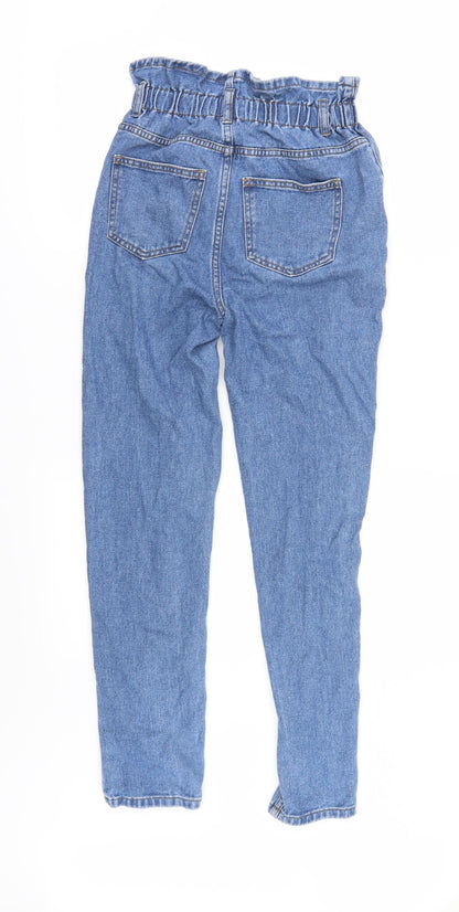 Denim & Co. Womens Blue  Denim Straight Jeans Size 4 L26 in