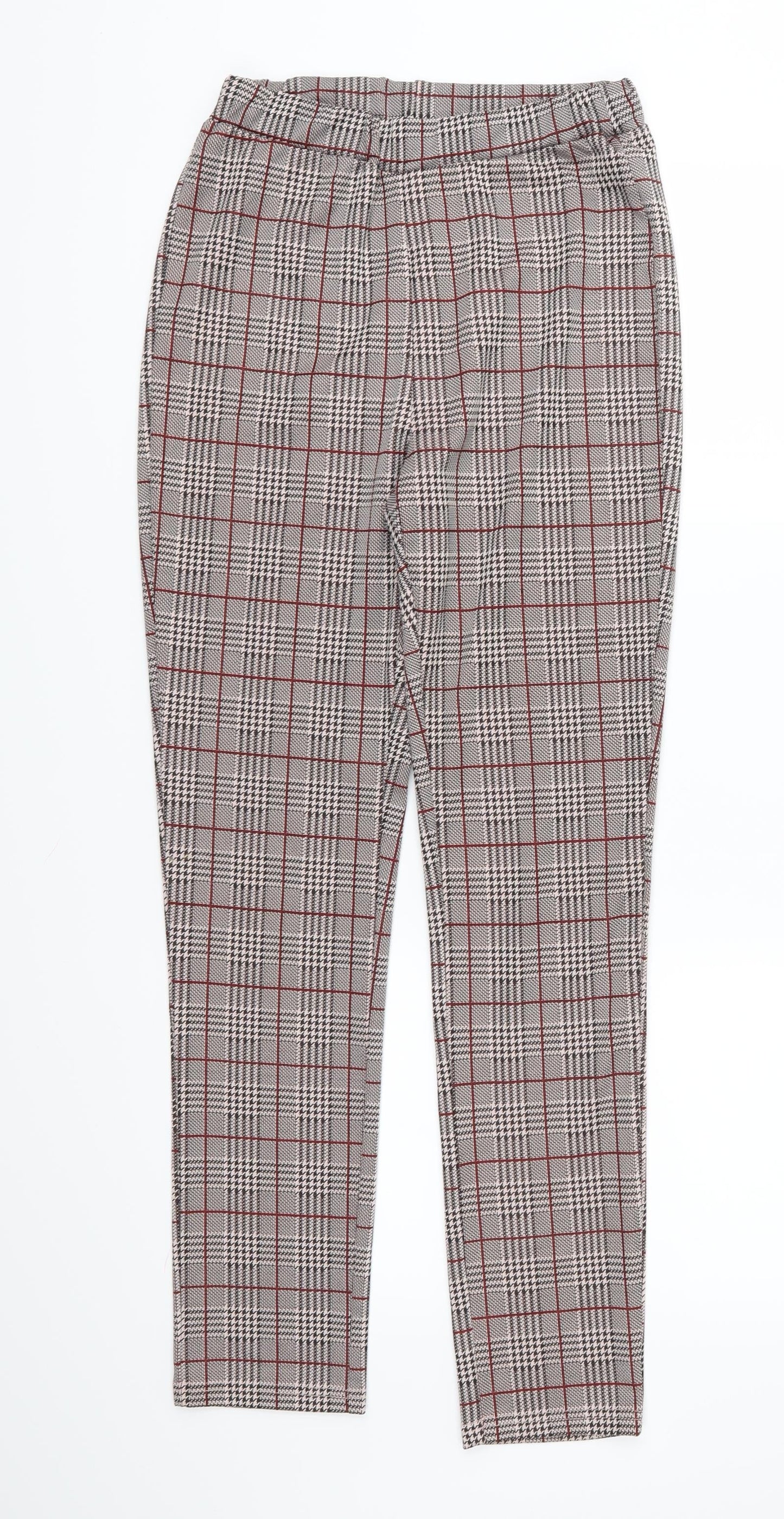 SheIn Womens Red Check  Trousers  Size XS L28 in