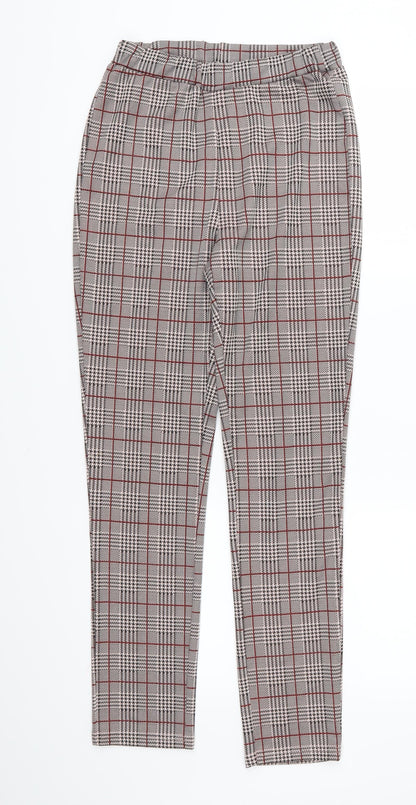 SheIn Womens Red Check  Trousers  Size XS L28 in