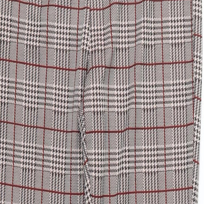 SheIn Womens Red Check  Trousers  Size XS L28 in