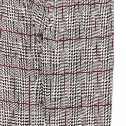 SheIn Womens Red Check  Trousers  Size XS L28 in