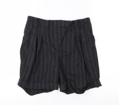 ASOS Womens Grey Striped  Bermuda Shorts Size 8