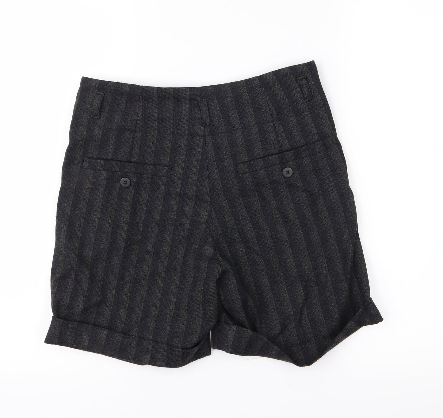 ASOS Womens Grey Striped  Bermuda Shorts Size 8