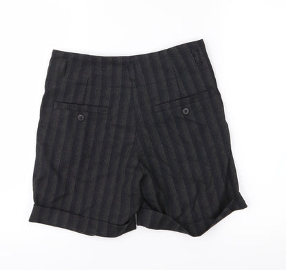 ASOS Womens Grey Striped  Bermuda Shorts Size 8