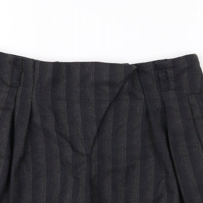 ASOS Womens Grey Striped  Bermuda Shorts Size 8