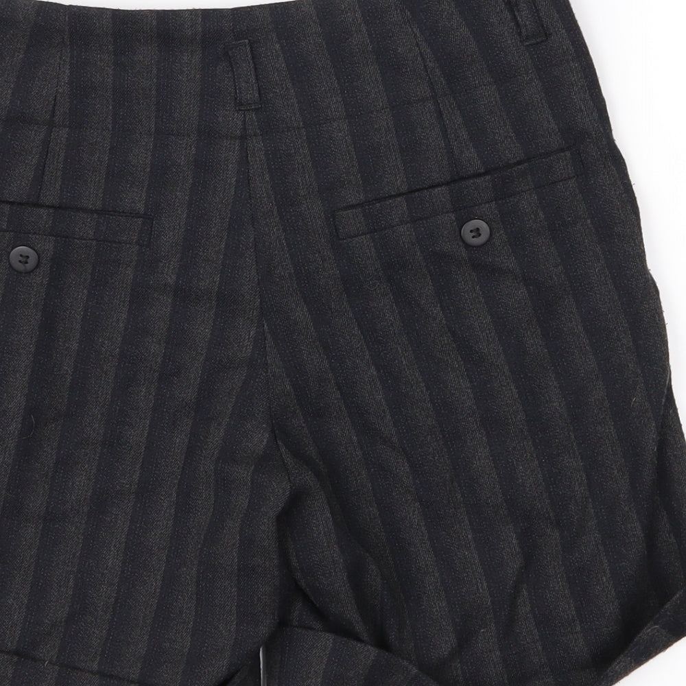 ASOS Womens Grey Striped  Bermuda Shorts Size 8