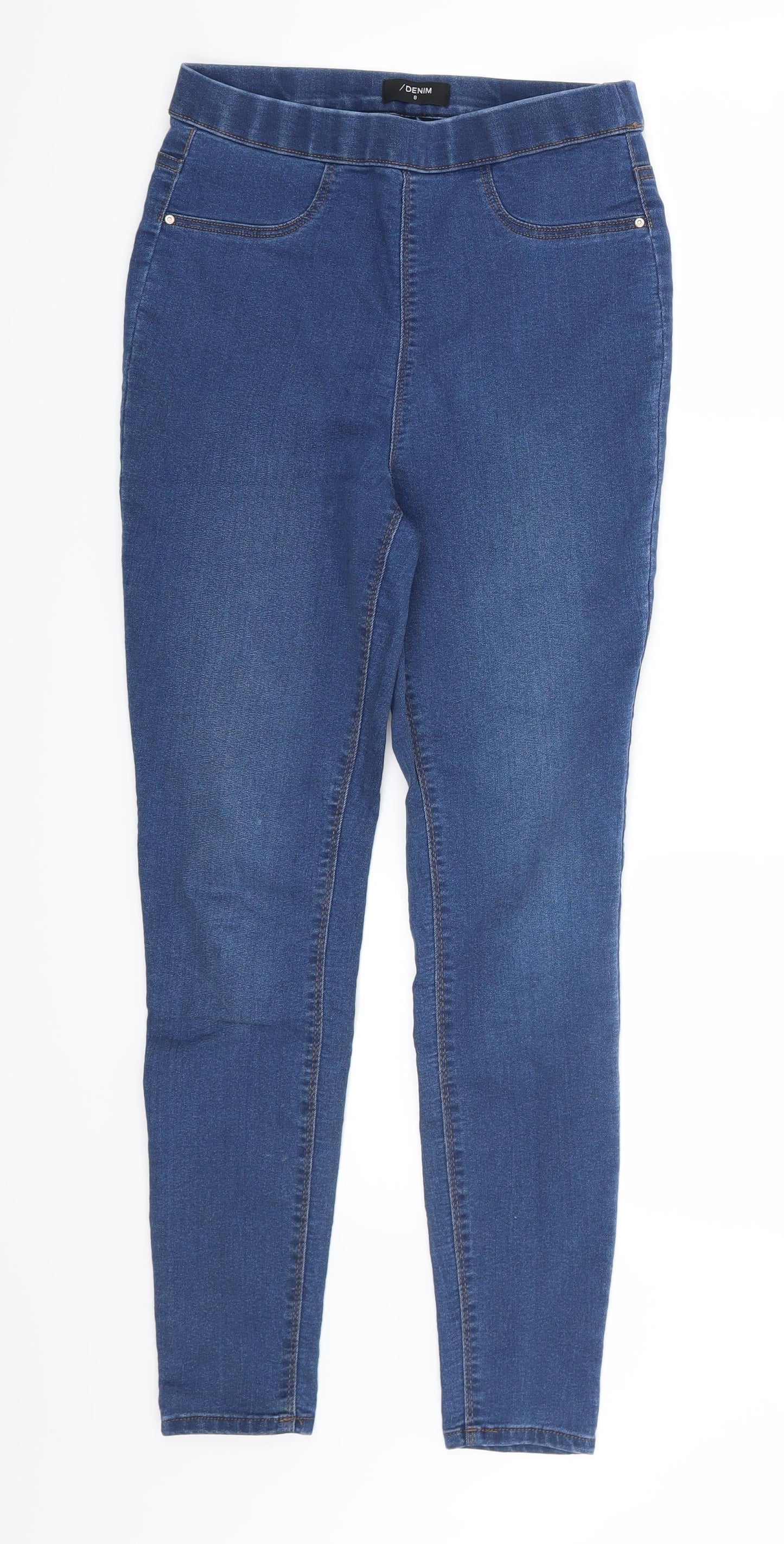 Matalan Womens Blue  Denim Skinny Jeans Size 8 L26 in