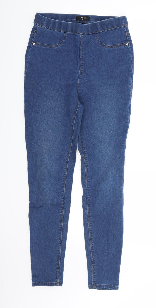 Matalan Womens Blue  Denim Skinny Jeans Size 8 L26 in