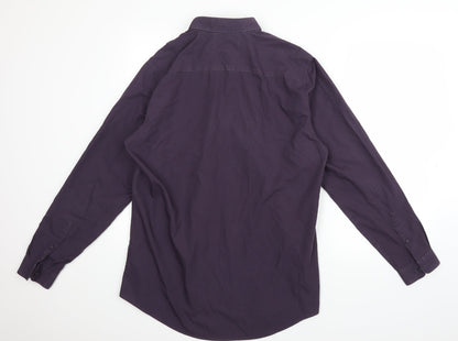 Topman Mens Blue    Button-Up Size L