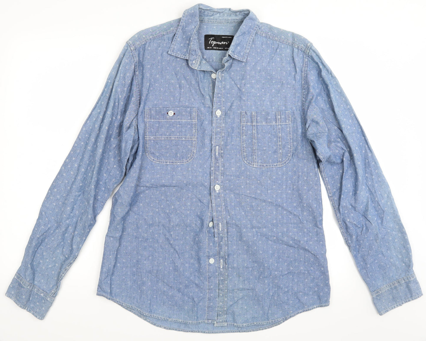 Topman Mens Blue    T-Shirt Size M