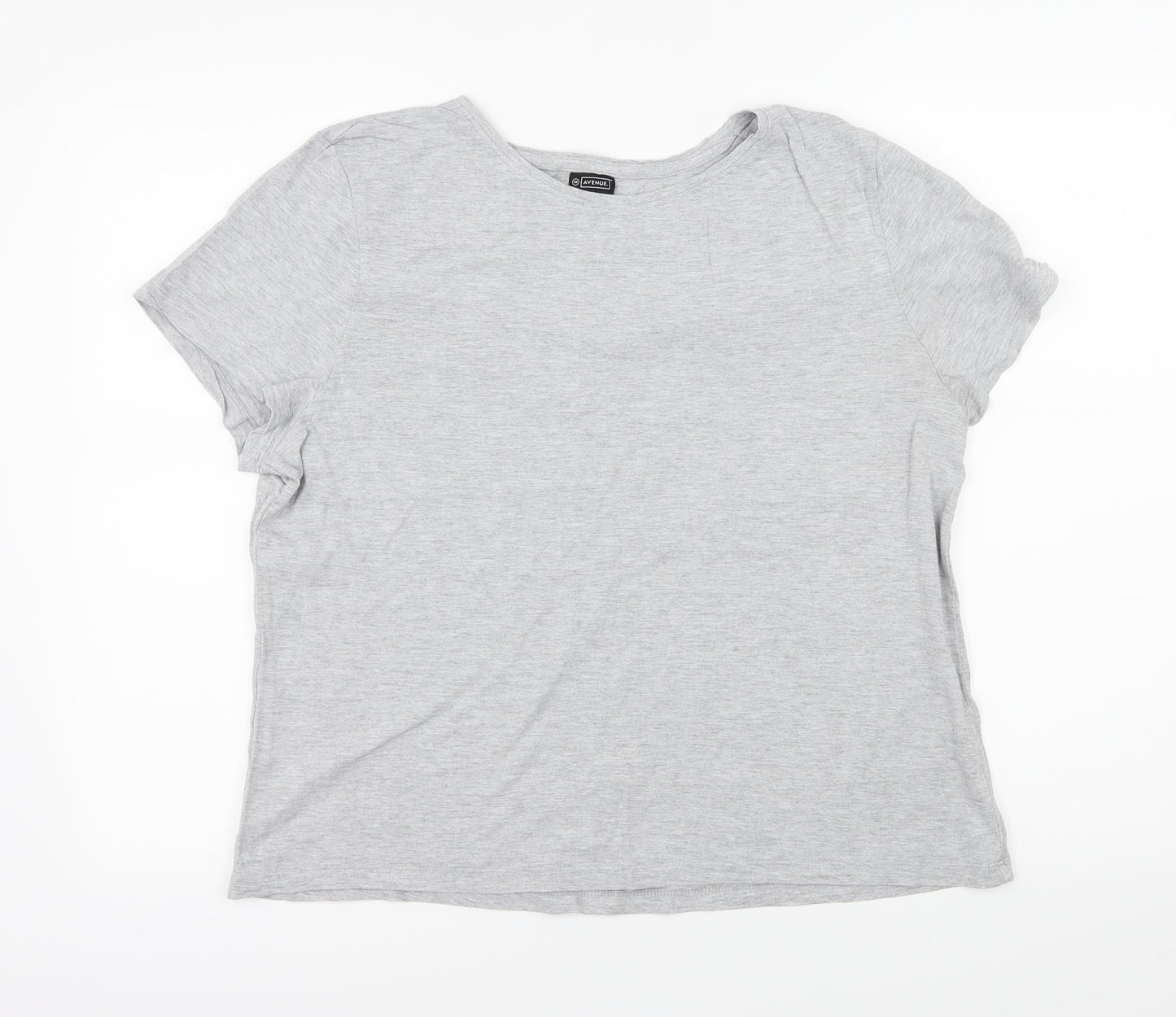 Avenue Womens Green  Jersey Basic T-Shirt Size 18