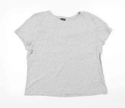 Avenue Womens Green  Jersey Basic T-Shirt Size 18