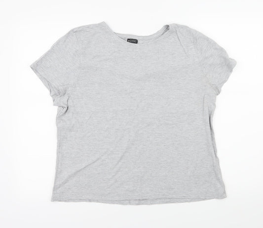 Avenue Womens Green  Jersey Basic T-Shirt Size 18