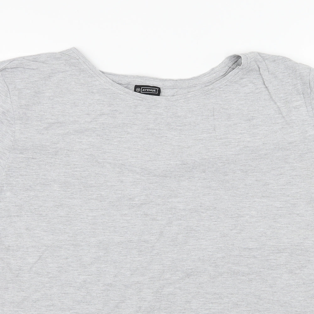 Avenue Womens Green  Jersey Basic T-Shirt Size 18