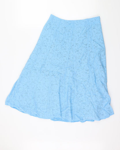 Marks and Spencer Womens Blue   Flare Skirt Size 10
