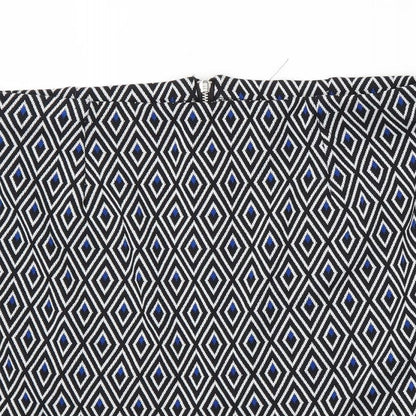 New Look Womens Grey Argyle/Diamond  Maxi Skirt Size 10