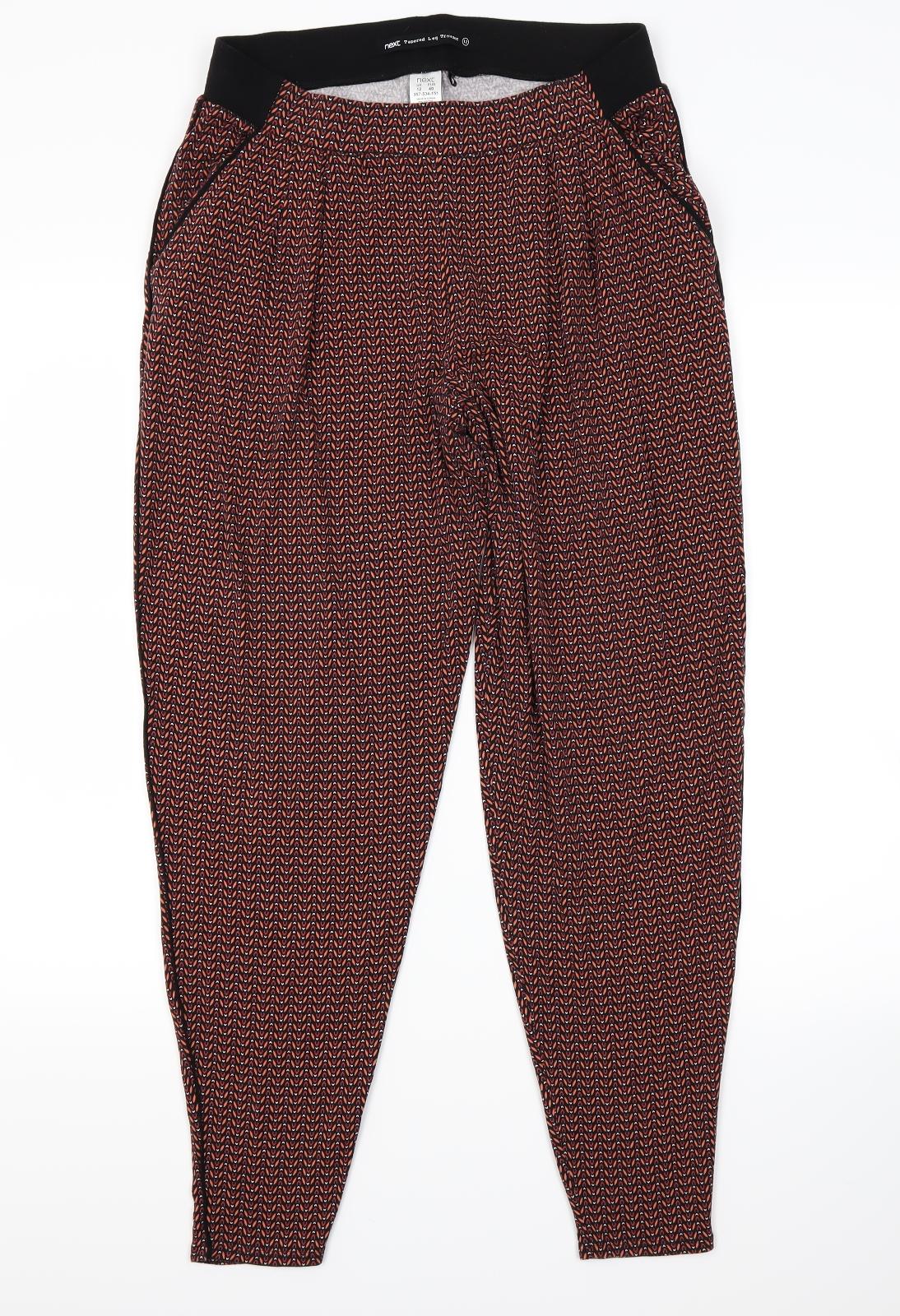 Womens UK Size 12 NEXT Regular Fit  Brown Trousers