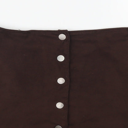 Bershka Womens Brown   Mini Skirt Size M