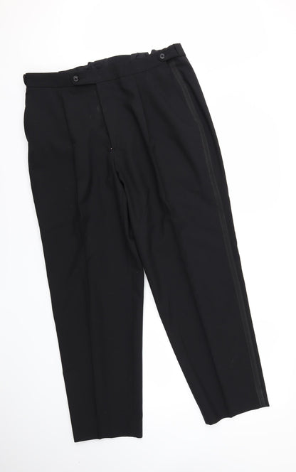 Preworn Mens Black   Dress Pants Trousers  L28 in
