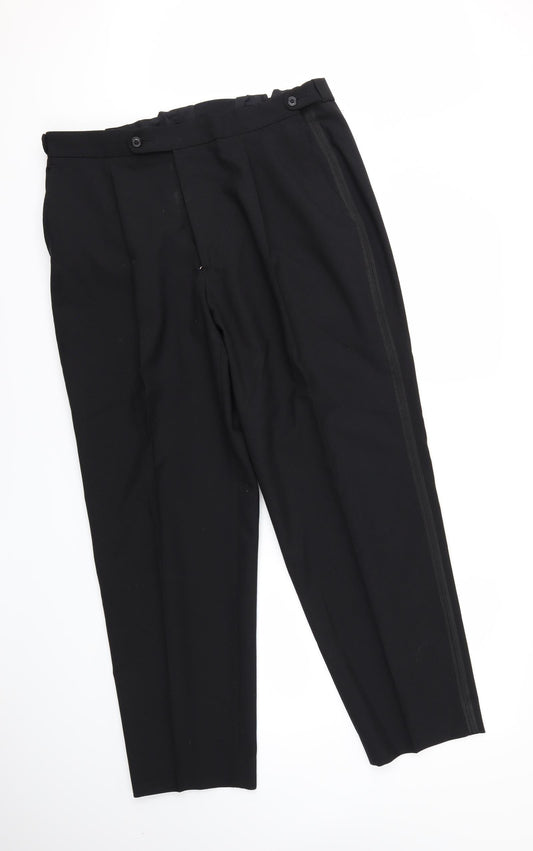 Preworn Mens Black   Dress Pants Trousers  L28 in