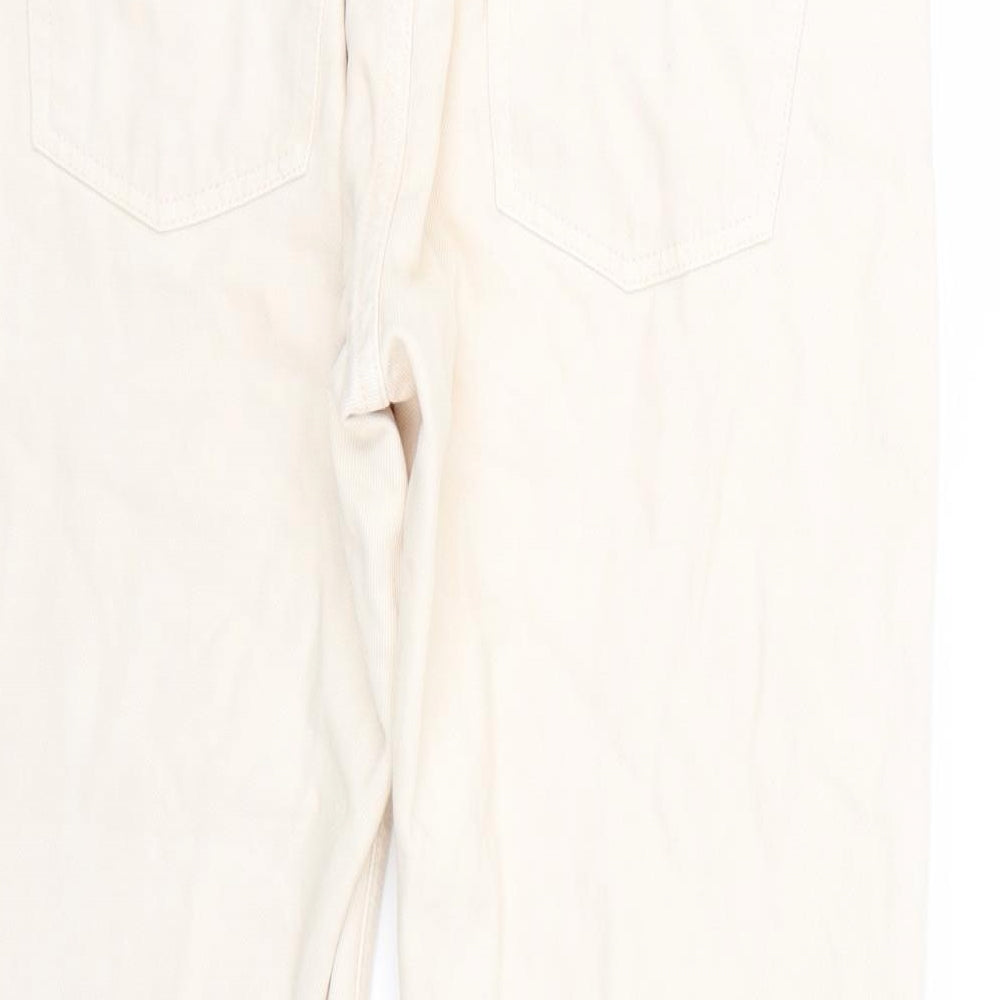 Monki Womens Beige  Denim Straight Jeans  L24 in