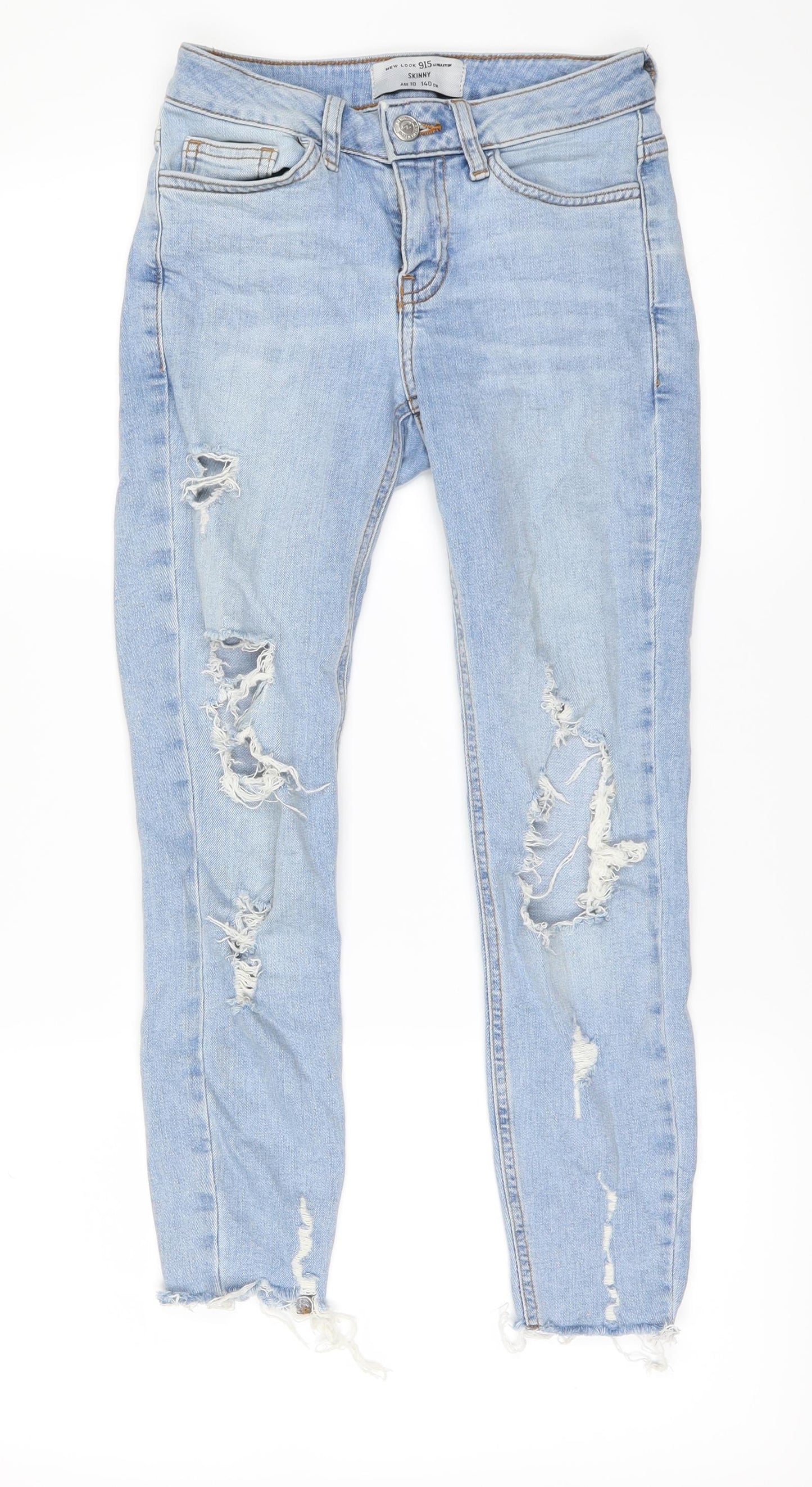 New Look Womens Blue  Denim Skinny Jeans Size 28 L28 in