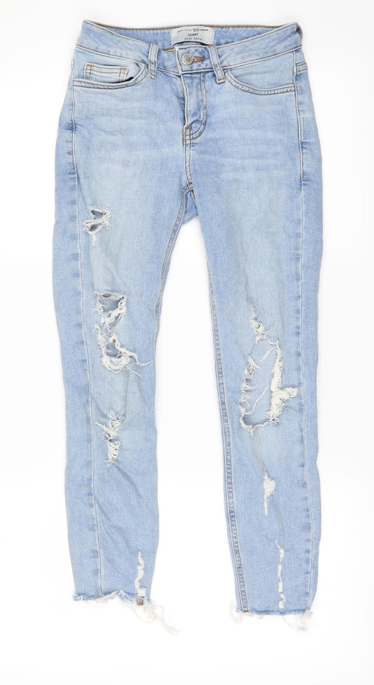 New Look Womens Blue  Denim Skinny Jeans Size 28 L28 in
