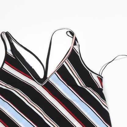 Primark Womens Black Striped  Camisole Tank Size 12