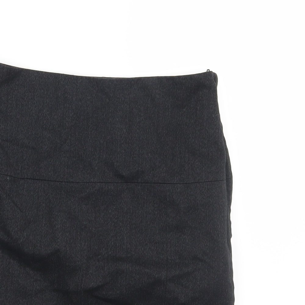 Atmosphere Womens Grey  Rayon A-Line Skirt Size 8