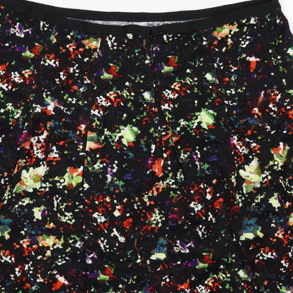 Gap Womens Black Floral Knit Flare Skirt Size 10