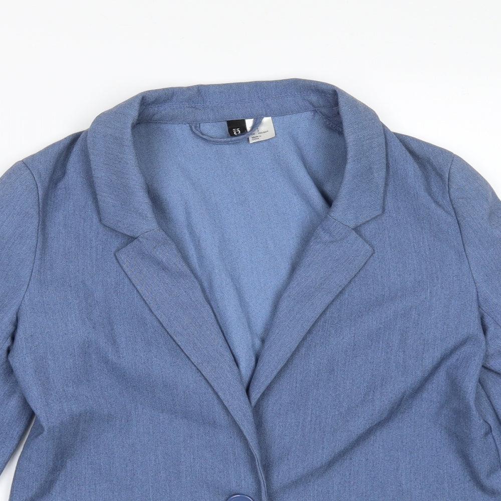 H&M Womens Blue   Jacket Suit Jacket Size 8
