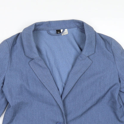 H&M Womens Blue   Jacket Suit Jacket Size 8