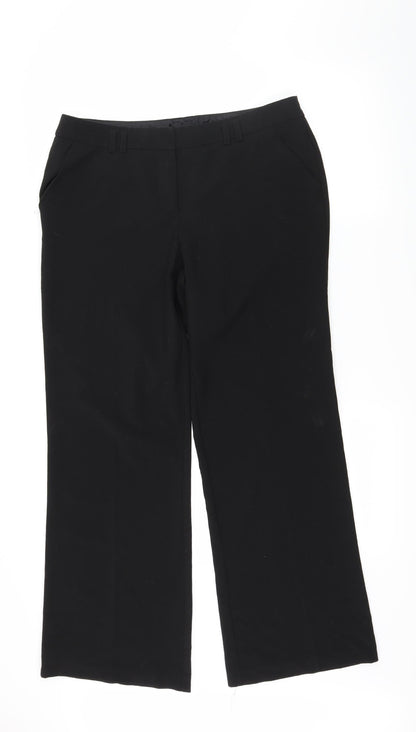 New Look Womens Black   Trousers  Size 12 L29 in