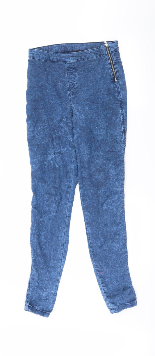 Topshop Womens Blue  Denim Skinny Jeans Size 10 L29 in