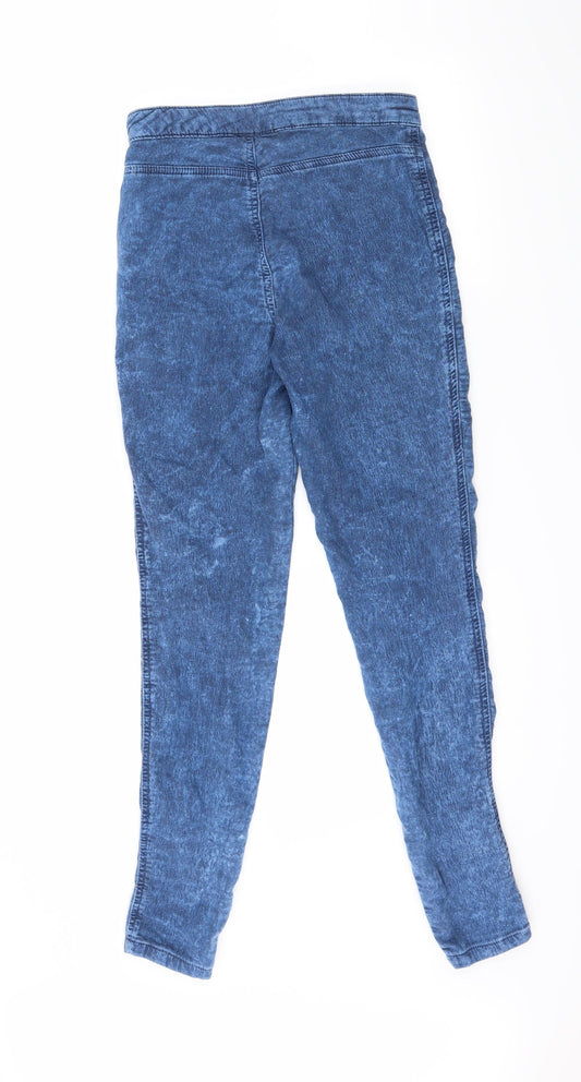 Topshop Womens Blue  Denim Skinny Jeans Size 10 L29 in