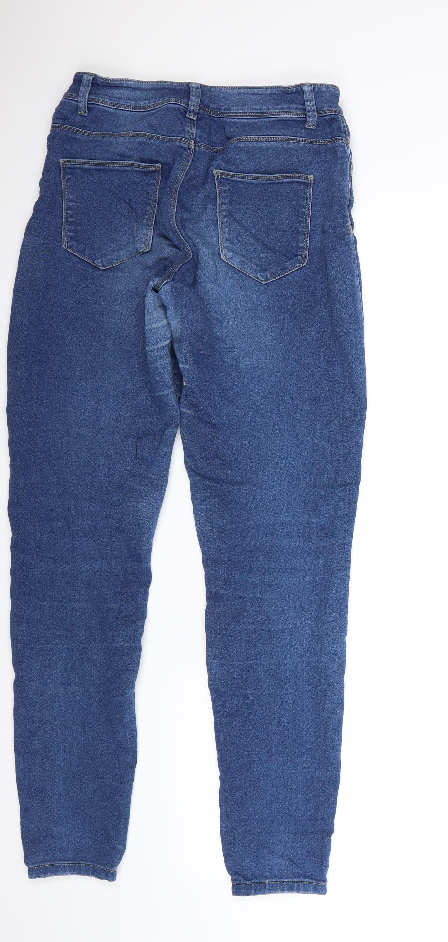 Denim & Co. Womens Blue   Straight Jeans Size 10 L29 in