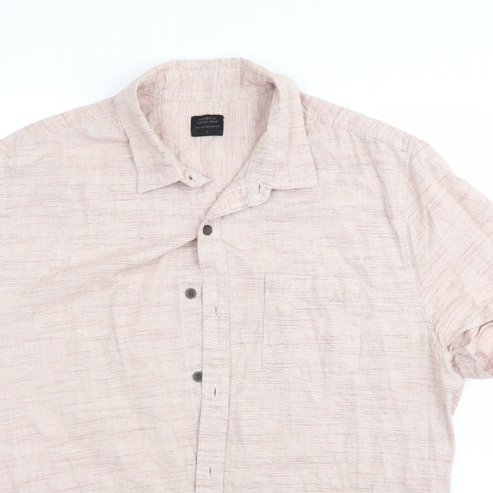 Authentic Clothing Company Mens     Button-Up Size L