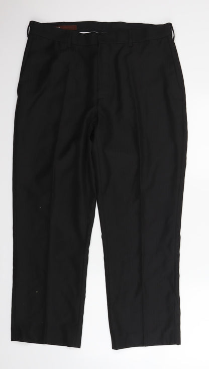 Perry Ellis Mens Black   Trousers  Size 34 L30 in