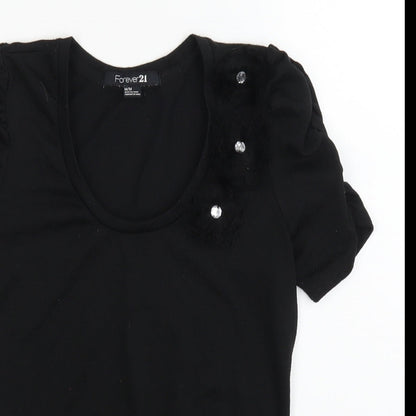 FOREVER 21 Womens Black   Basic T-Shirt Size M
