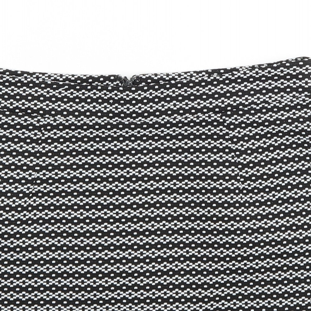 Miss Selfridge Womens Black   A-Line Skirt Size S