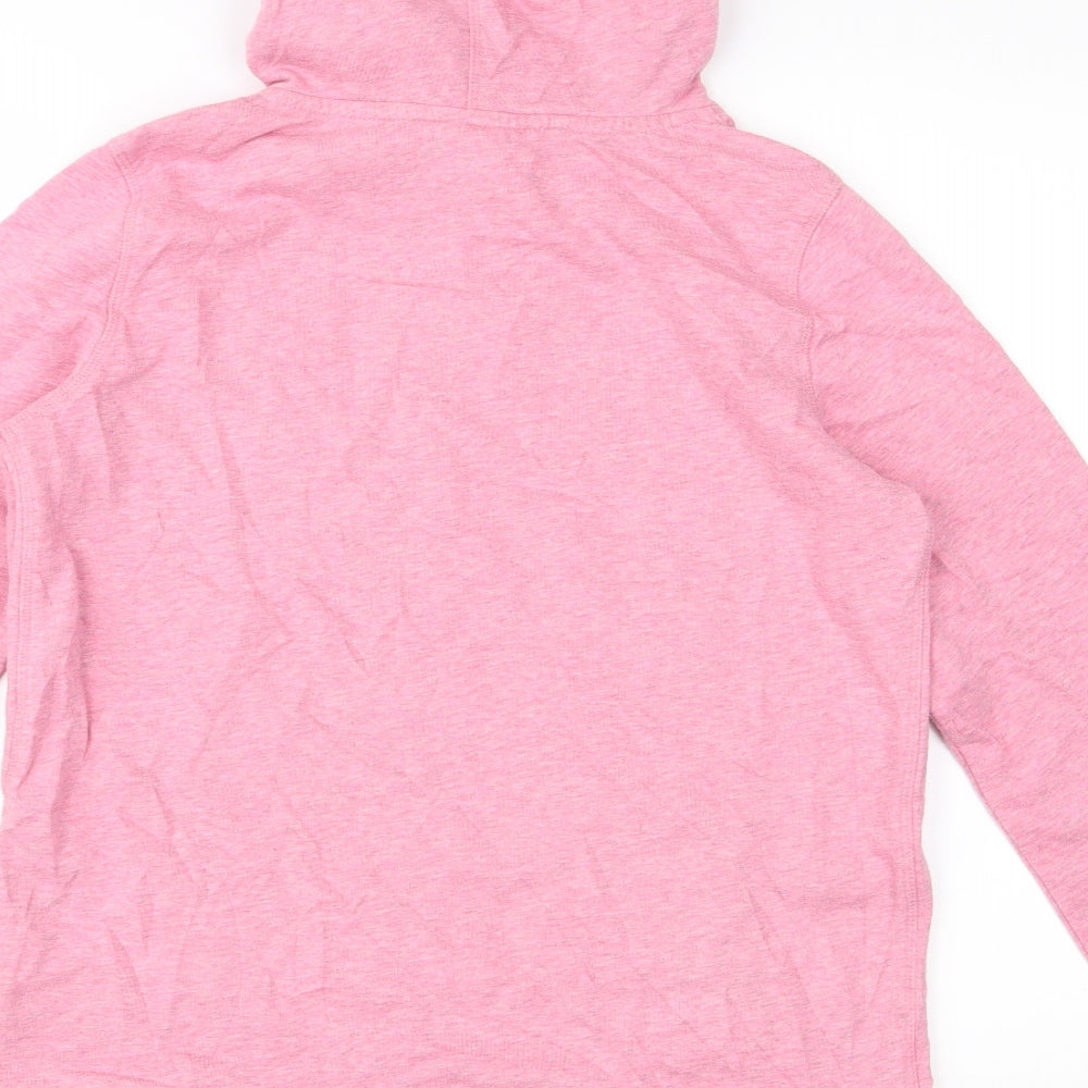 H&M Womens Pink  Jersey Pullover Hoodie Size S