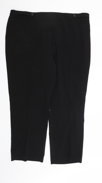 Bonmarché Womens Black   Trousers  Size 22 L27 in