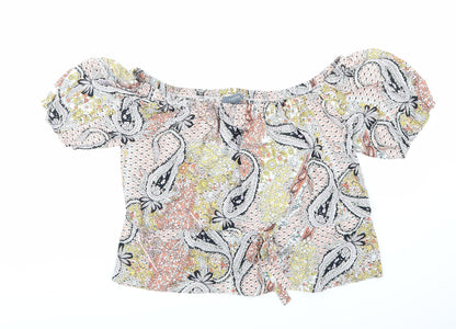 Primark Womens Multicoloured Paisley  Basic Blouse Size 14