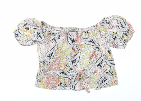 Primark Womens Multicoloured Paisley  Basic Blouse Size 14