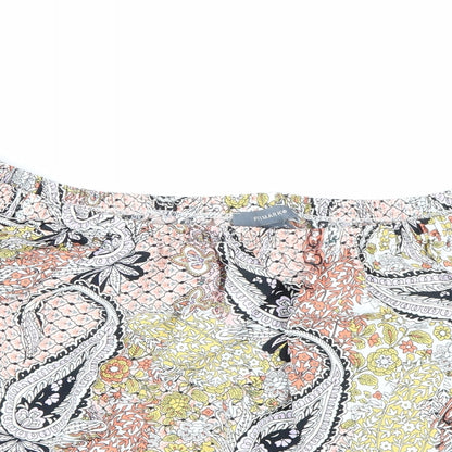 Primark Womens Multicoloured Paisley  Basic Blouse Size 14